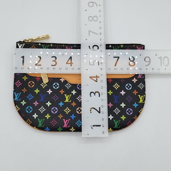Louis Vuitton Multicolor Murakami Noir / Black Pochette GM FIRM PRICE - Picture 9 of 13